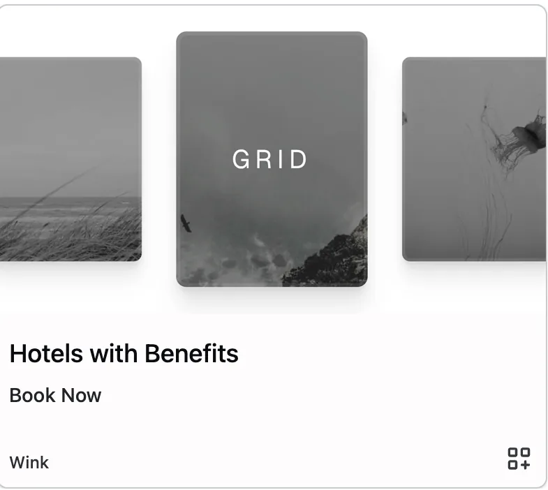 An embeddable grid of bookable hotels