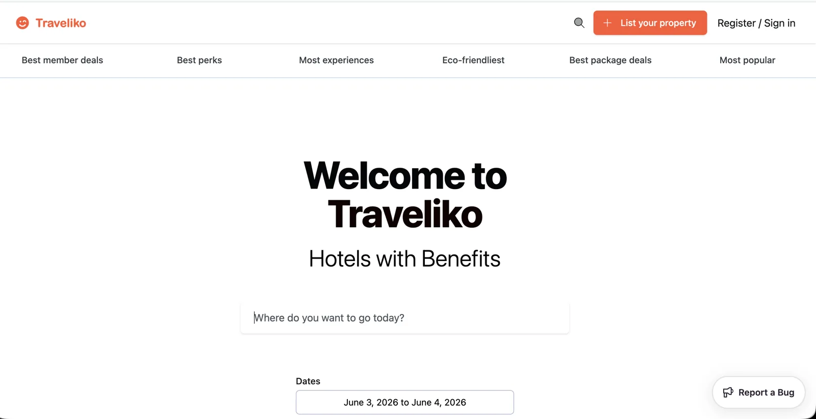The Traveliko consumer discovery channel